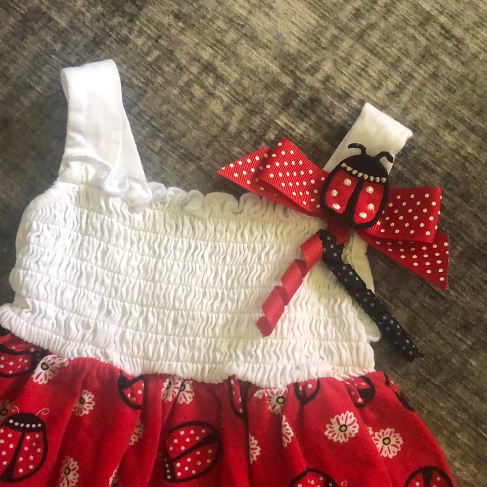 🌖 Sophie Rose 12 months lady bug tank dress - Picture 2 of 6